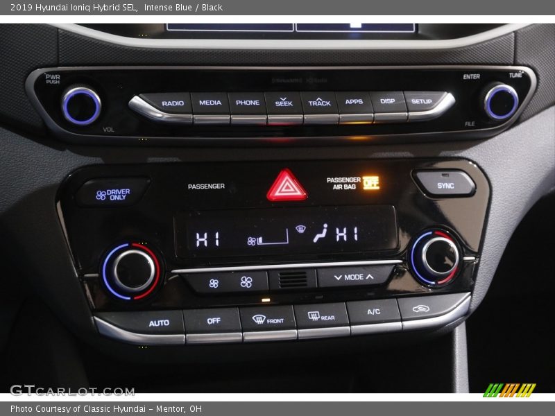 Intense Blue / Black 2019 Hyundai Ioniq Hybrid SEL