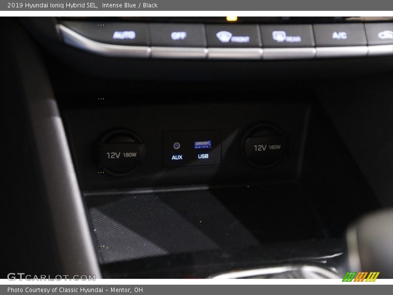 Intense Blue / Black 2019 Hyundai Ioniq Hybrid SEL