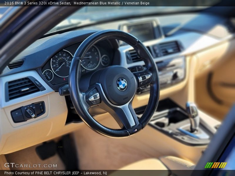 Mediterranean Blue Metallic / Venetian Beige 2016 BMW 3 Series 320i xDrive Sedan