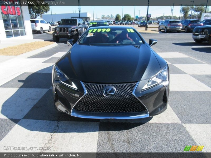 Caviar / Rioja Red 2018 Lexus LC 500