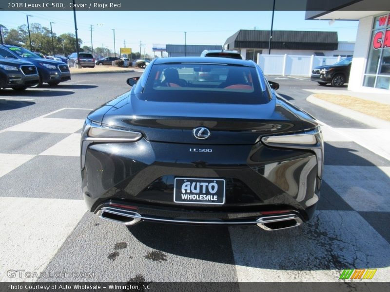 Caviar / Rioja Red 2018 Lexus LC 500