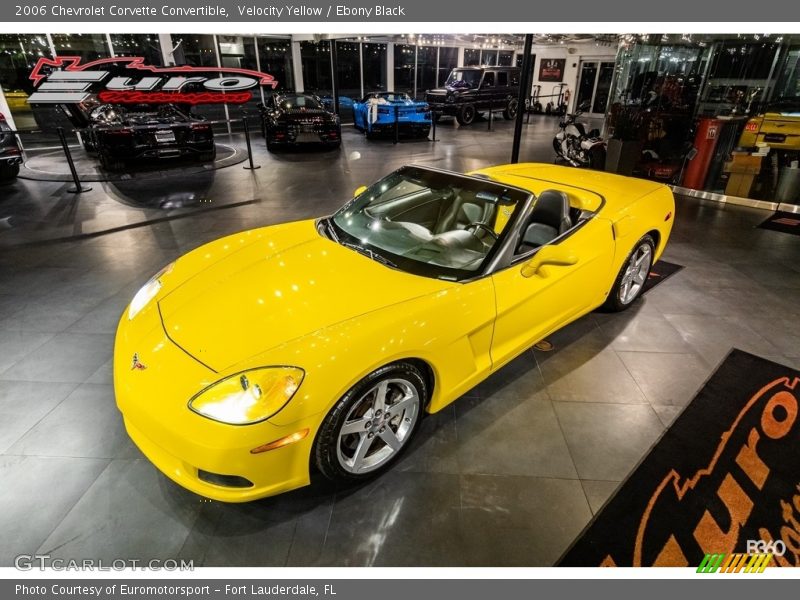 Velocity Yellow / Ebony Black 2006 Chevrolet Corvette Convertible