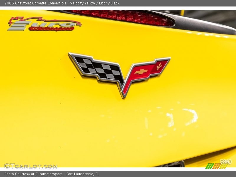 Velocity Yellow / Ebony Black 2006 Chevrolet Corvette Convertible