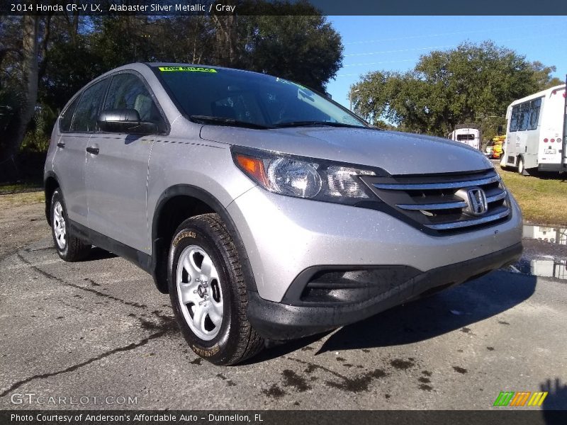 Alabaster Silver Metallic / Gray 2014 Honda CR-V LX