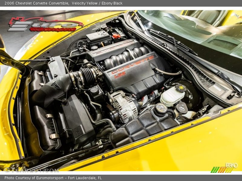 Velocity Yellow / Ebony Black 2006 Chevrolet Corvette Convertible
