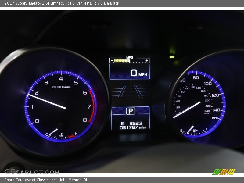 Ice Silver Metallic / Slate Black 2017 Subaru Legacy 2.5i Limited