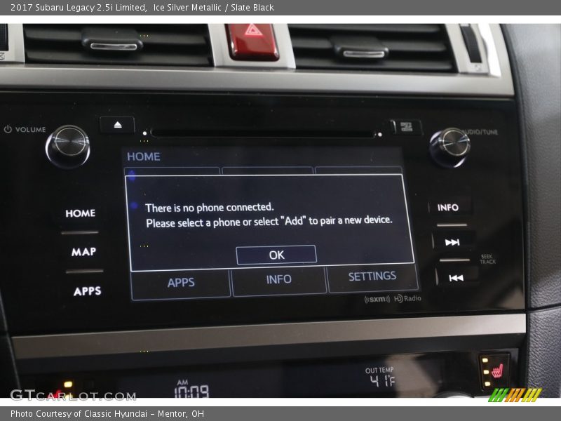 Ice Silver Metallic / Slate Black 2017 Subaru Legacy 2.5i Limited