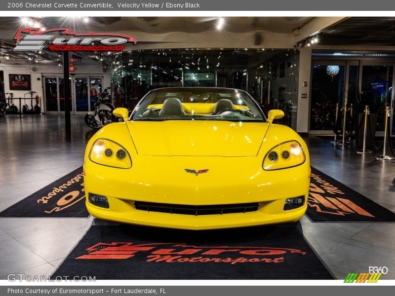 Velocity Yellow / Ebony Black 2006 Chevrolet Corvette Convertible