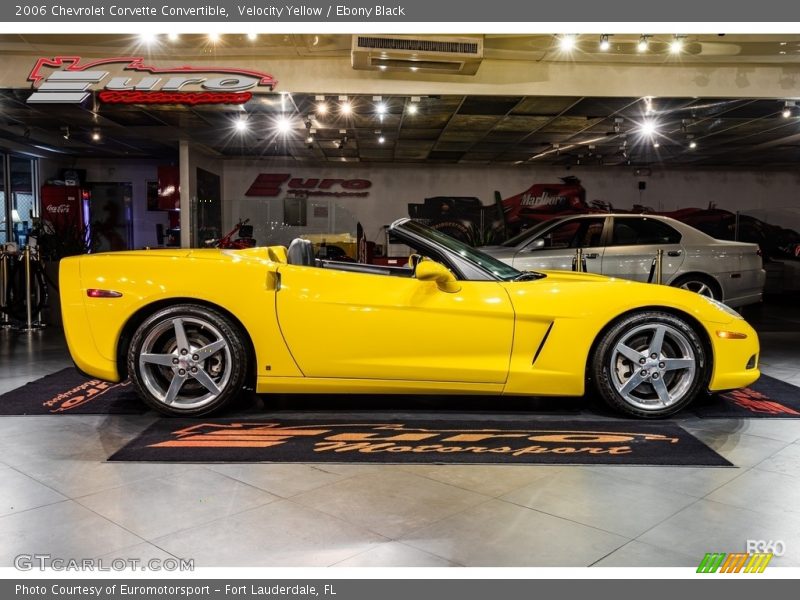 Velocity Yellow / Ebony Black 2006 Chevrolet Corvette Convertible