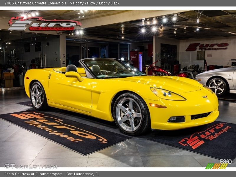 Velocity Yellow / Ebony Black 2006 Chevrolet Corvette Convertible