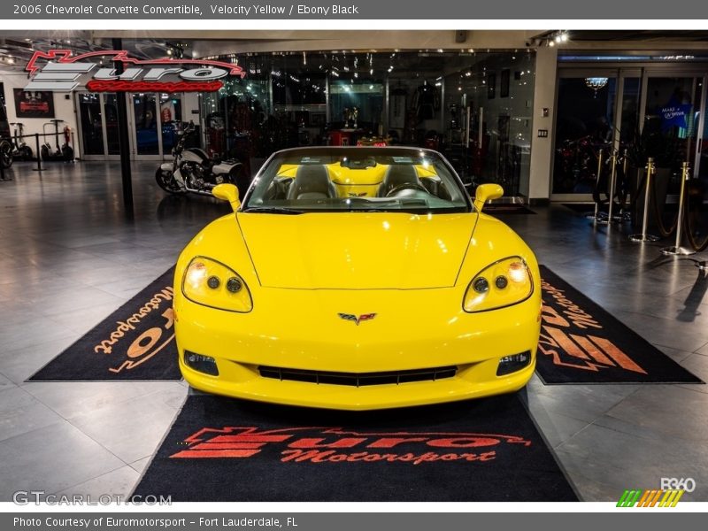 Velocity Yellow / Ebony Black 2006 Chevrolet Corvette Convertible