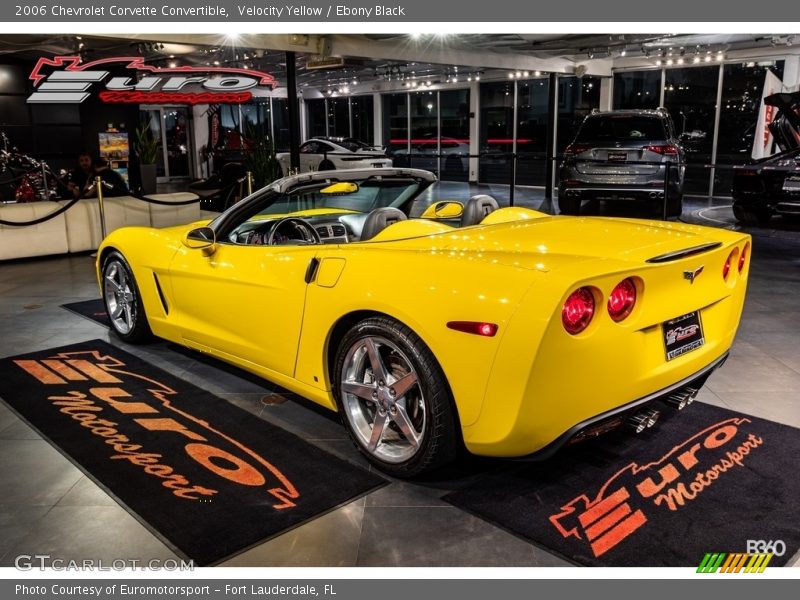Velocity Yellow / Ebony Black 2006 Chevrolet Corvette Convertible