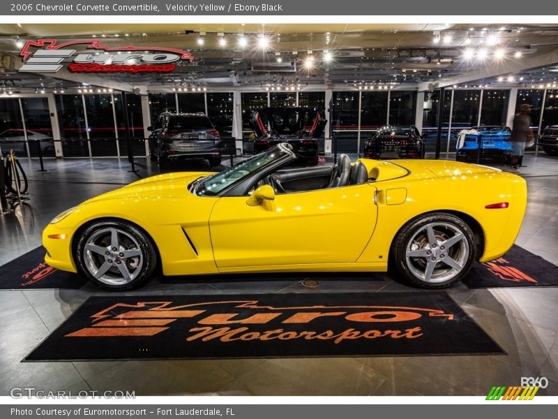 Velocity Yellow / Ebony Black 2006 Chevrolet Corvette Convertible