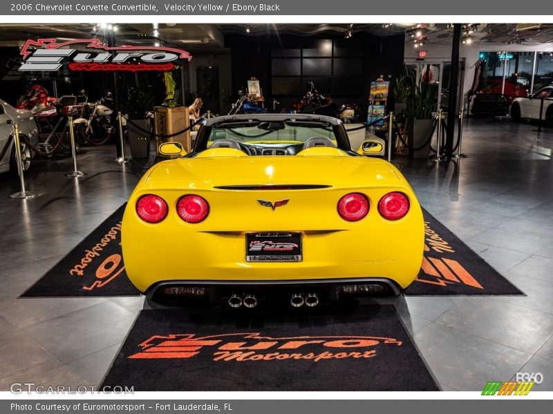 Velocity Yellow / Ebony Black 2006 Chevrolet Corvette Convertible