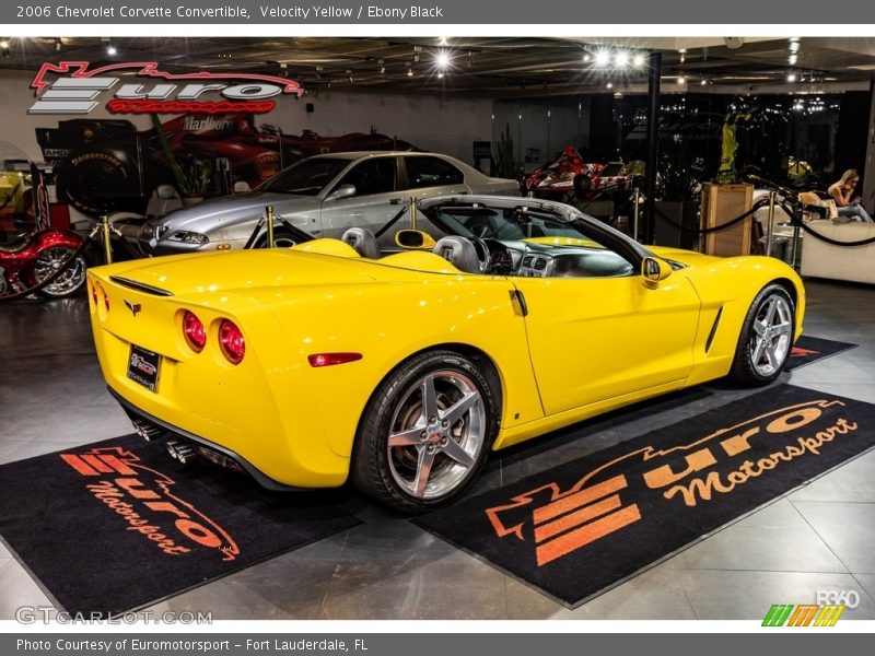 Velocity Yellow / Ebony Black 2006 Chevrolet Corvette Convertible