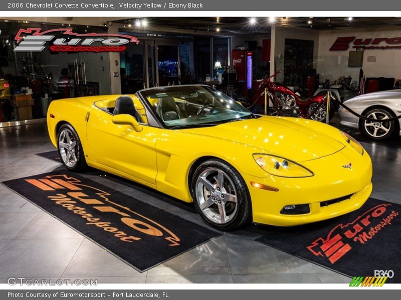 Velocity Yellow / Ebony Black 2006 Chevrolet Corvette Convertible