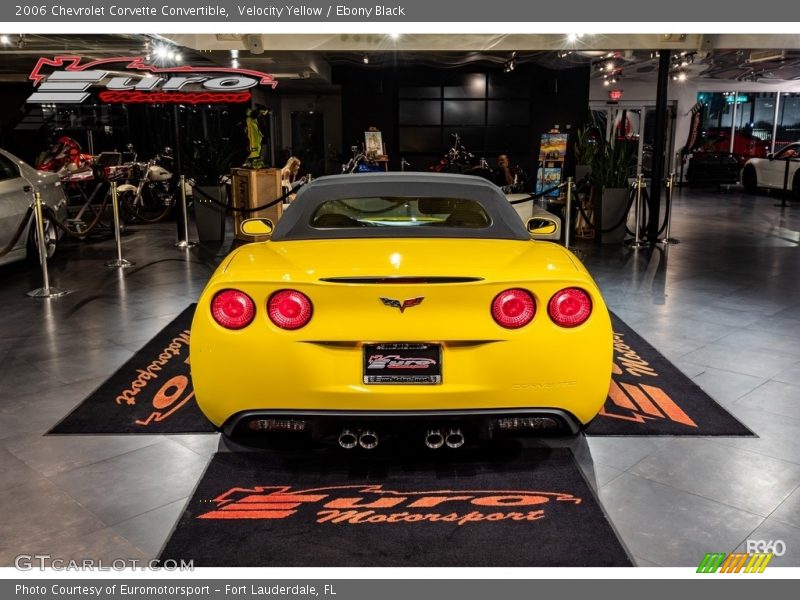 Velocity Yellow / Ebony Black 2006 Chevrolet Corvette Convertible