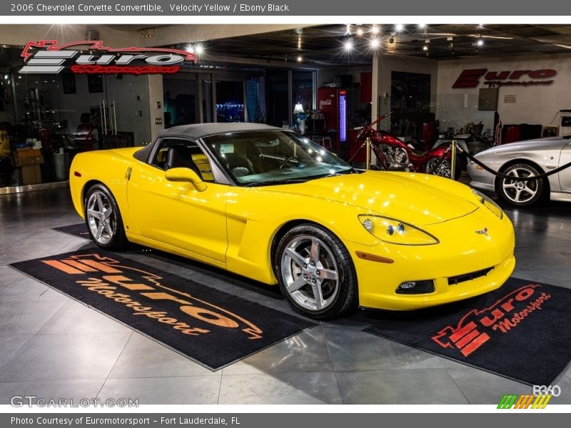 Velocity Yellow / Ebony Black 2006 Chevrolet Corvette Convertible