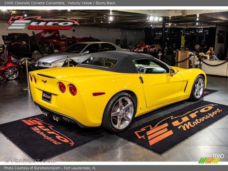 Velocity Yellow / Ebony Black 2006 Chevrolet Corvette Convertible