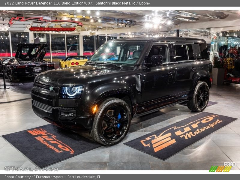 Santorini Black Metallic / Ebony 2022 Land Rover Defender 110 Bond Edition/007