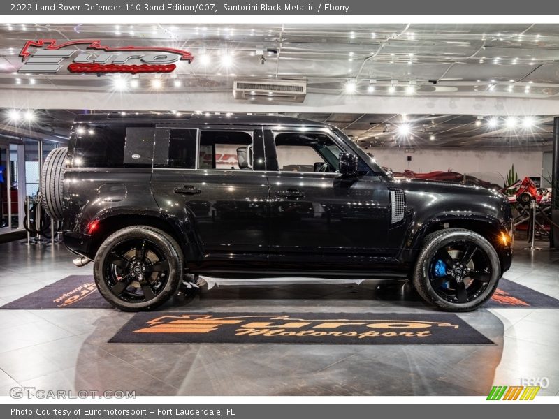 Santorini Black Metallic / Ebony 2022 Land Rover Defender 110 Bond Edition/007