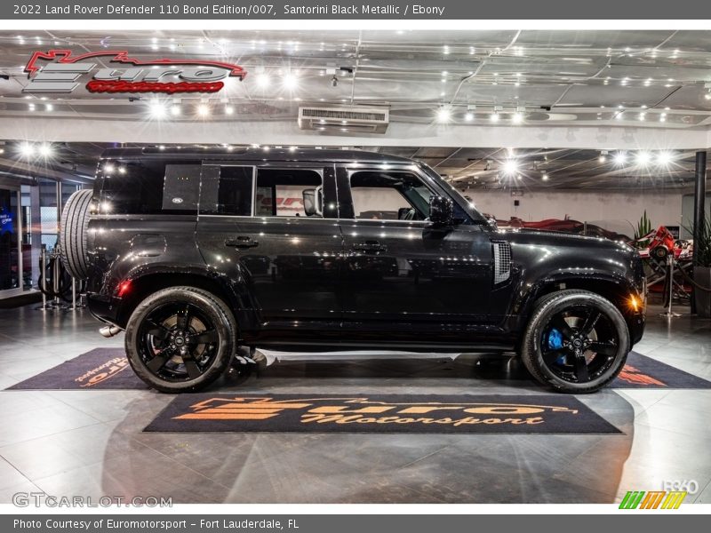 Santorini Black Metallic / Ebony 2022 Land Rover Defender 110 Bond Edition/007