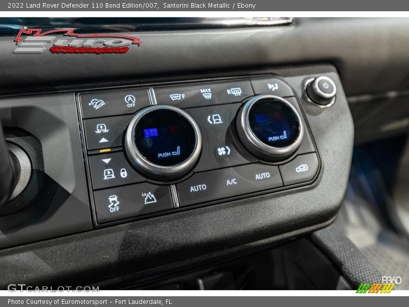 Santorini Black Metallic / Ebony 2022 Land Rover Defender 110 Bond Edition/007