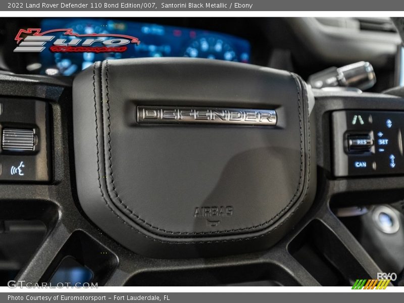 Santorini Black Metallic / Ebony 2022 Land Rover Defender 110 Bond Edition/007