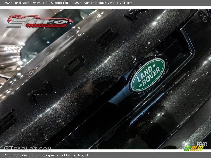Santorini Black Metallic / Ebony 2022 Land Rover Defender 110 Bond Edition/007