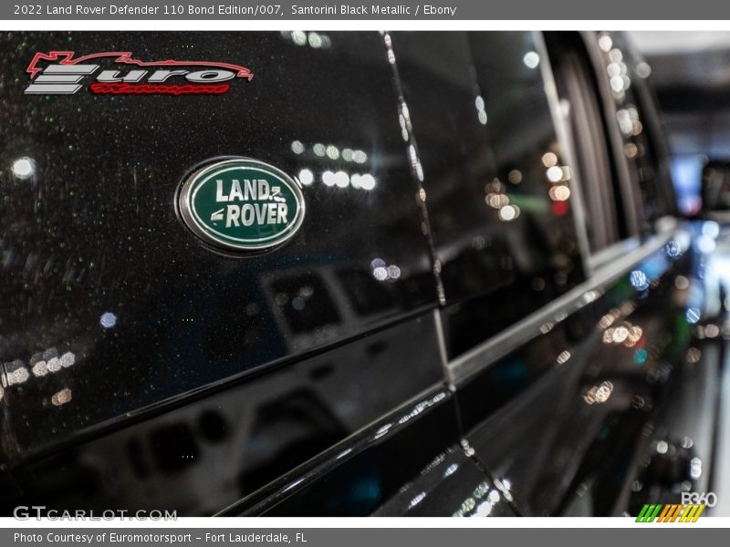Santorini Black Metallic / Ebony 2022 Land Rover Defender 110 Bond Edition/007
