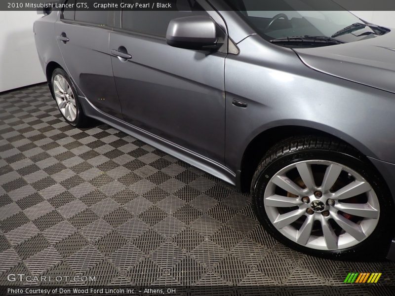 Graphite Gray Pearl / Black 2010 Mitsubishi Lancer GTS