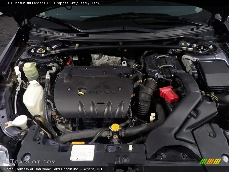 Graphite Gray Pearl / Black 2010 Mitsubishi Lancer GTS