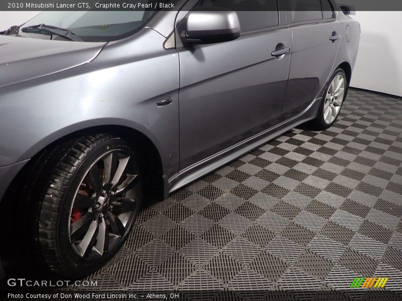 Graphite Gray Pearl / Black 2010 Mitsubishi Lancer GTS