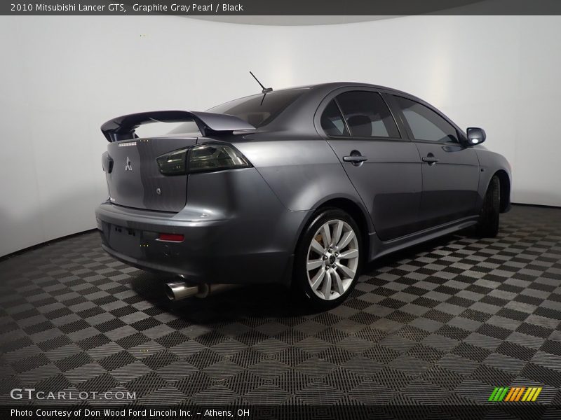 Graphite Gray Pearl / Black 2010 Mitsubishi Lancer GTS
