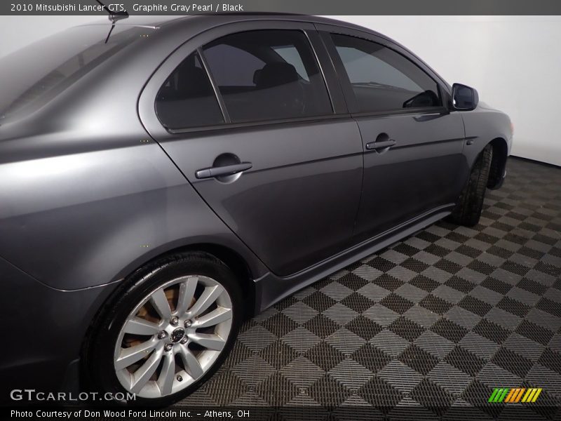 Graphite Gray Pearl / Black 2010 Mitsubishi Lancer GTS