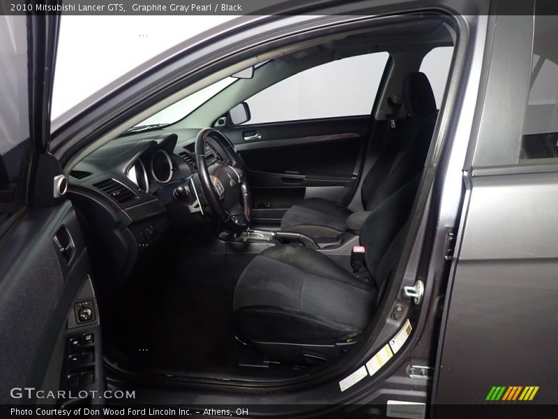 Graphite Gray Pearl / Black 2010 Mitsubishi Lancer GTS