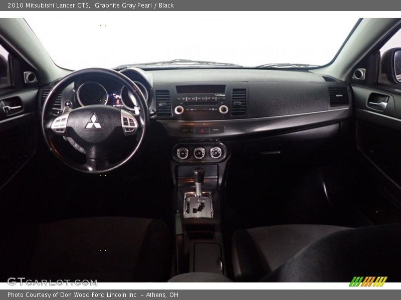 Graphite Gray Pearl / Black 2010 Mitsubishi Lancer GTS