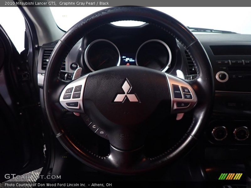 Graphite Gray Pearl / Black 2010 Mitsubishi Lancer GTS