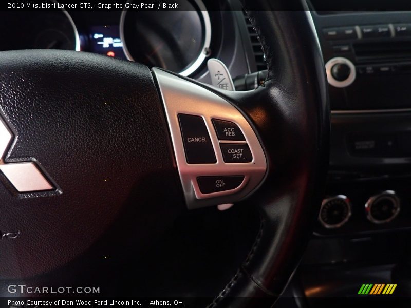 Graphite Gray Pearl / Black 2010 Mitsubishi Lancer GTS