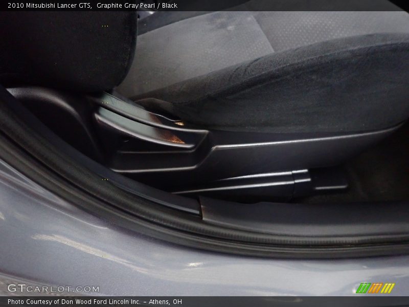 Graphite Gray Pearl / Black 2010 Mitsubishi Lancer GTS