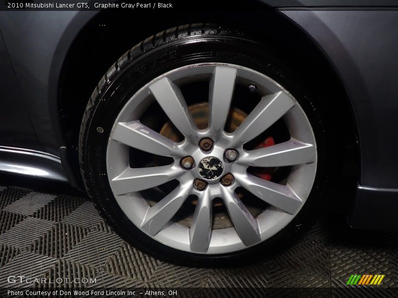 Graphite Gray Pearl / Black 2010 Mitsubishi Lancer GTS