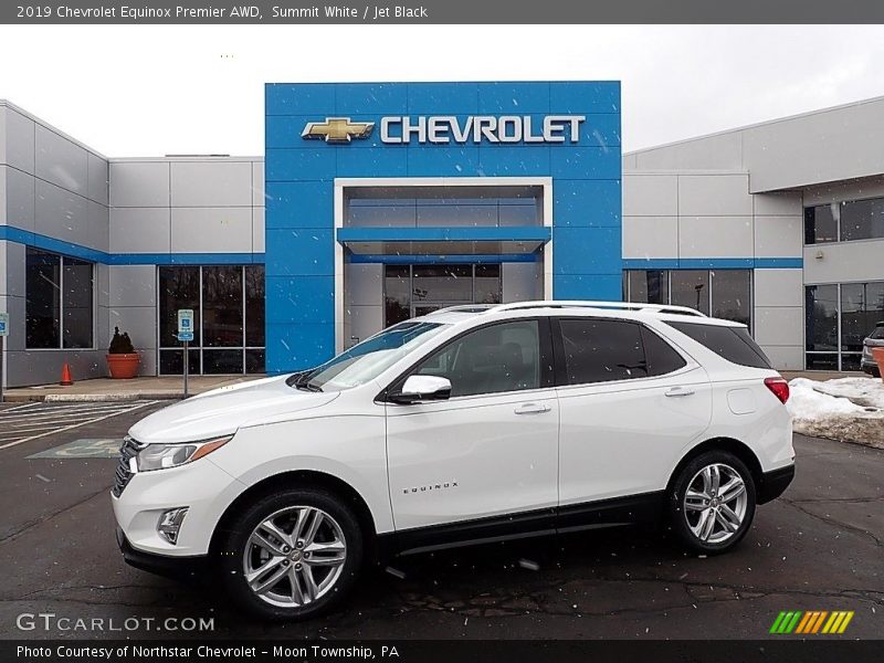 Summit White / Jet Black 2019 Chevrolet Equinox Premier AWD
