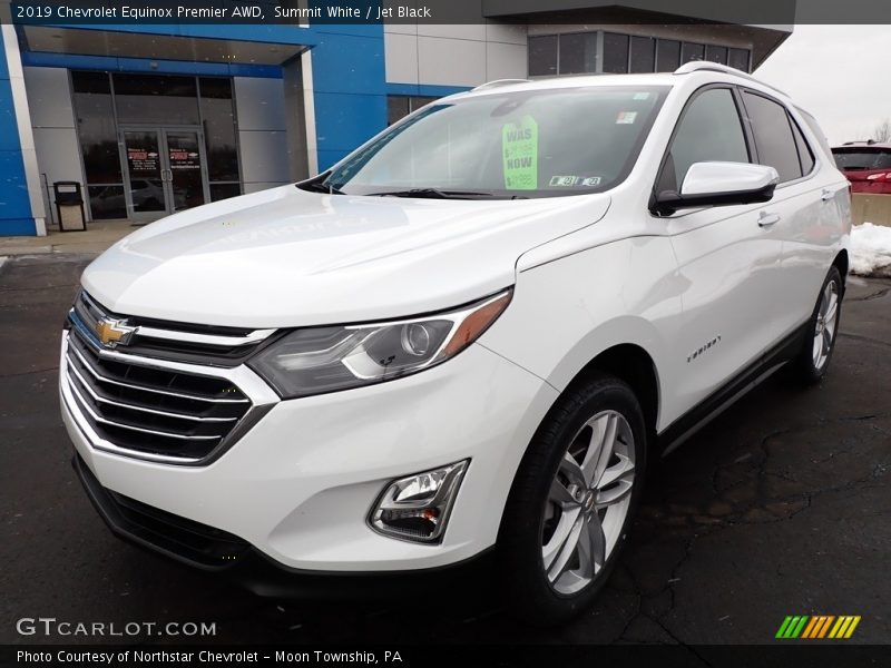 Summit White / Jet Black 2019 Chevrolet Equinox Premier AWD