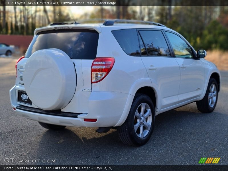 Blizzard White Pearl / Sand Beige 2012 Toyota RAV4 Limited 4WD