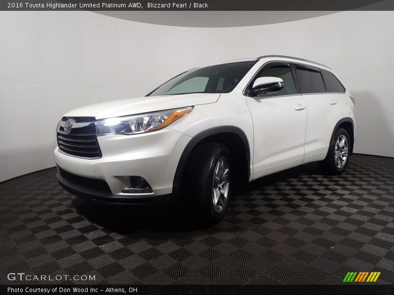 Blizzard Pearl / Black 2016 Toyota Highlander Limited Platinum AWD