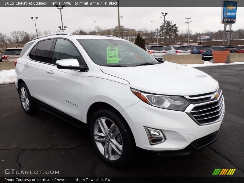 Summit White / Jet Black 2019 Chevrolet Equinox Premier AWD