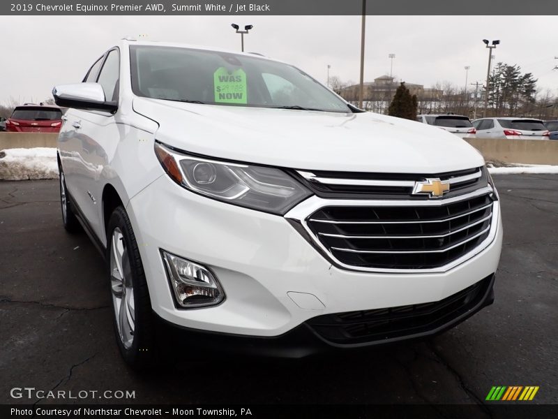 Summit White / Jet Black 2019 Chevrolet Equinox Premier AWD