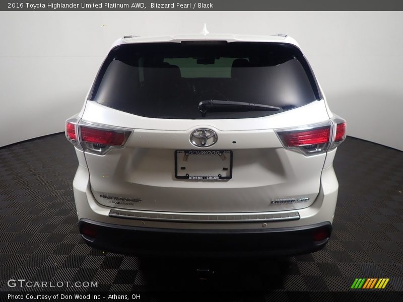 Blizzard Pearl / Black 2016 Toyota Highlander Limited Platinum AWD