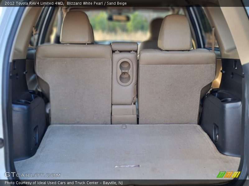 Blizzard White Pearl / Sand Beige 2012 Toyota RAV4 Limited 4WD