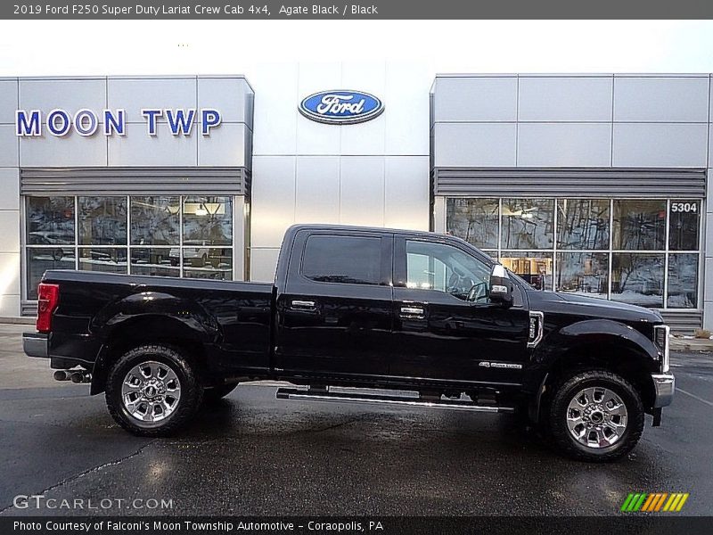 Agate Black / Black 2019 Ford F250 Super Duty Lariat Crew Cab 4x4